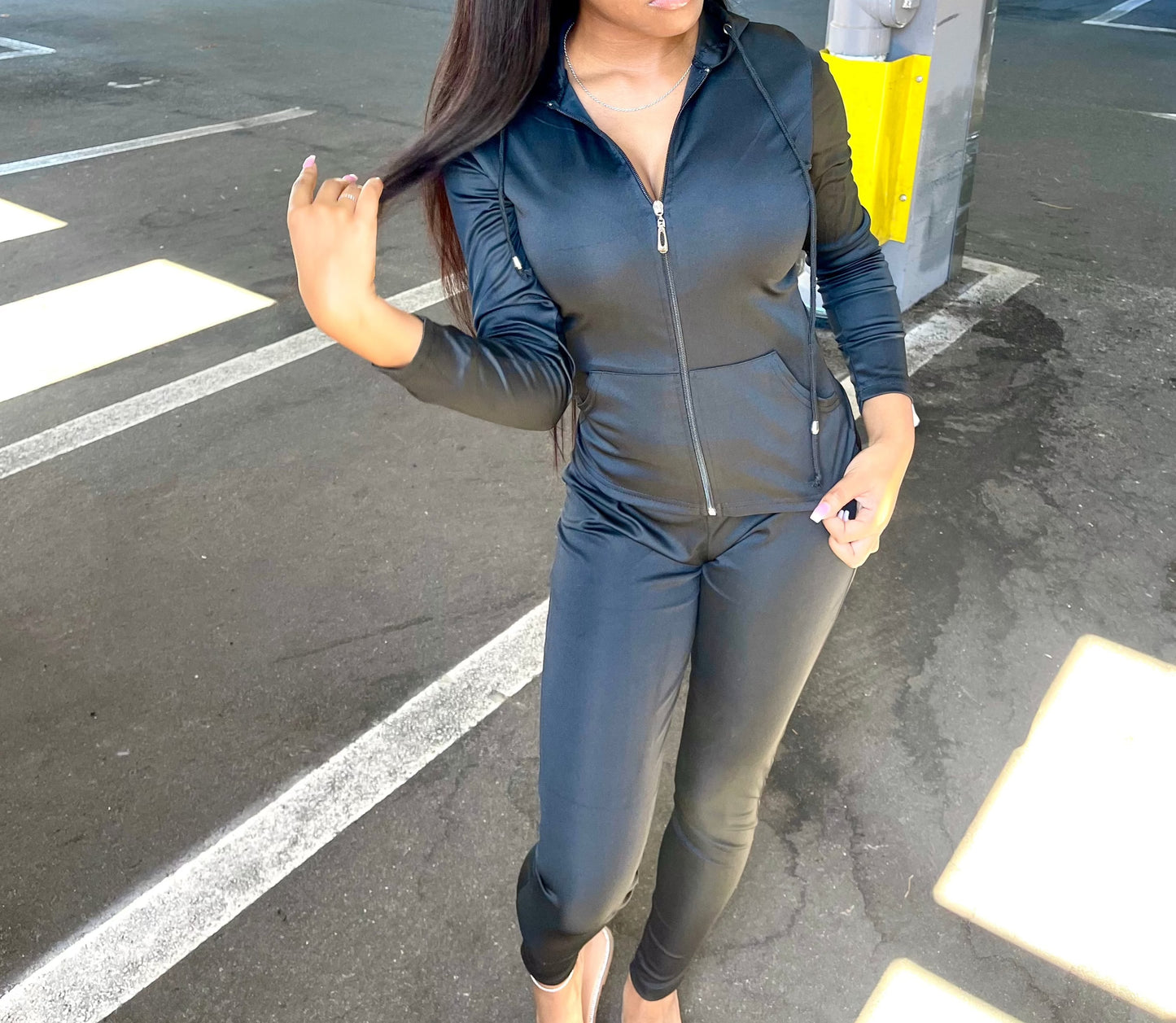 2 piece Baddie Sweatsuit